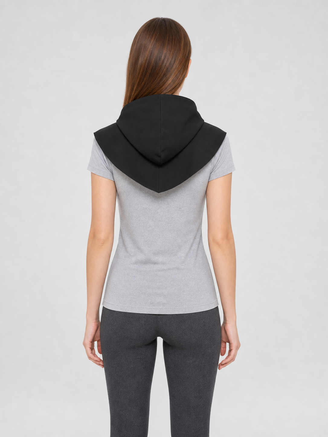 Black Triangular Hooded Cloak for Cosplay