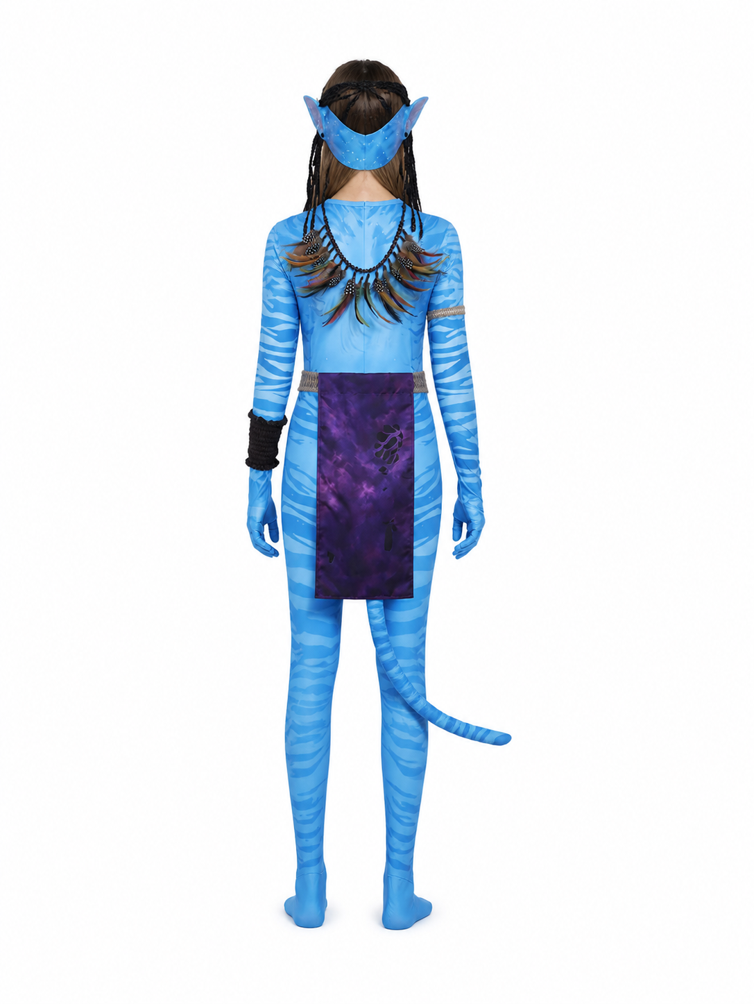 Avatar 3 Cosplay Costume, Jumpsuit with Tail back view