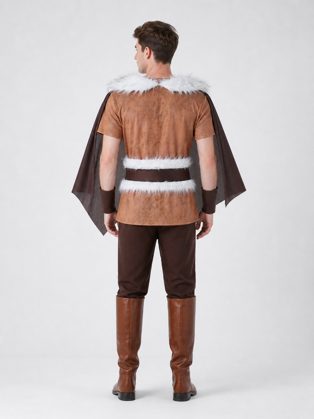 Medieval Costume with Cloak, Belt, and Boots