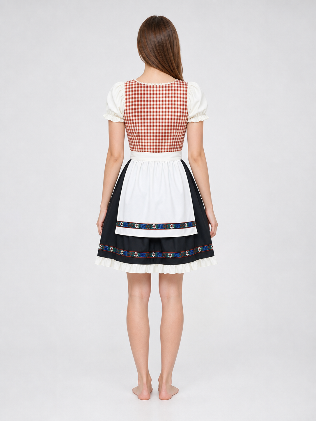 This traditional costume is designed in a vintage folk style and is suitable for