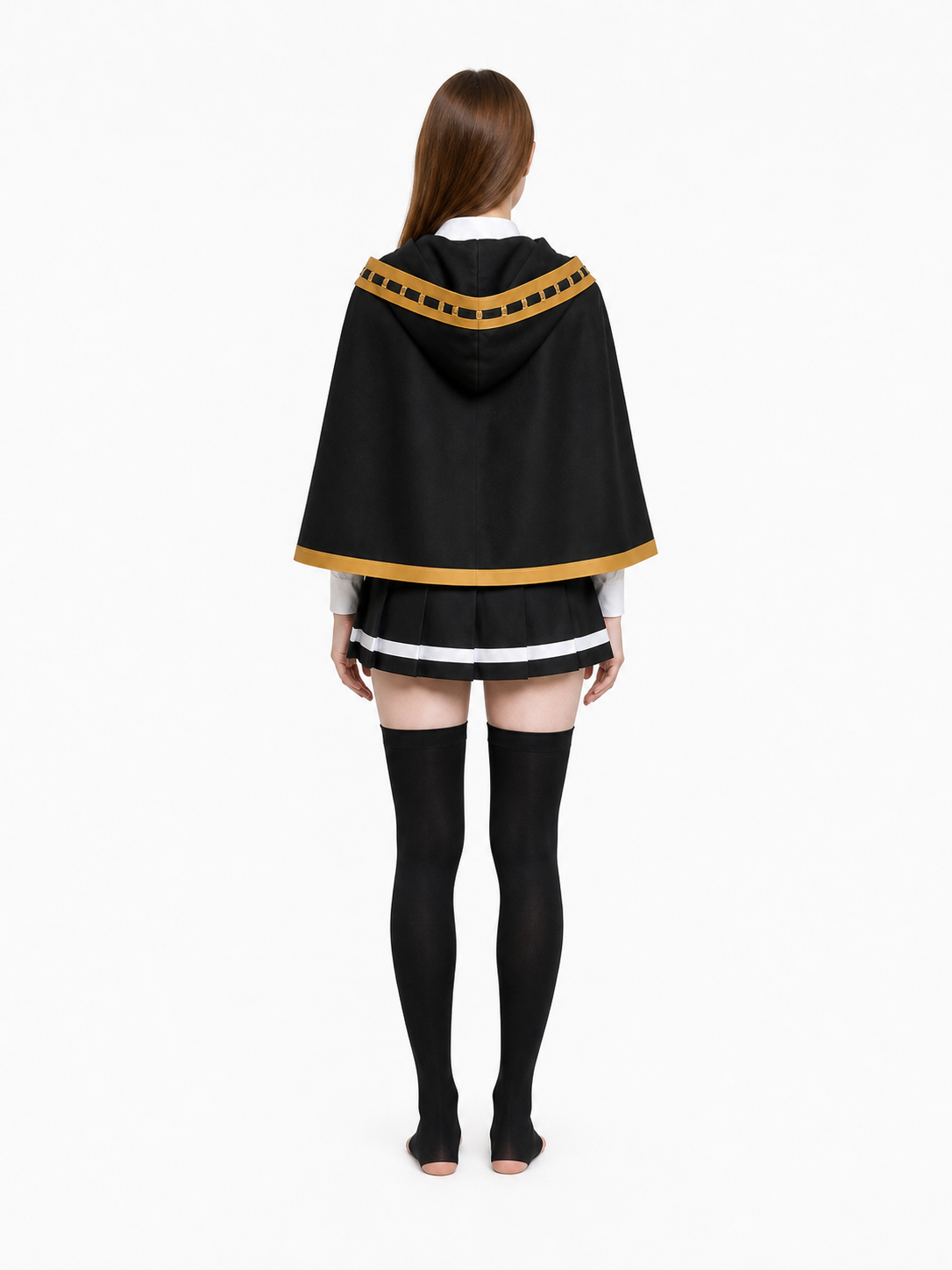 Lihanna Ovinzas Cosplay Costume, Cloak, Shirt, Skirt back view