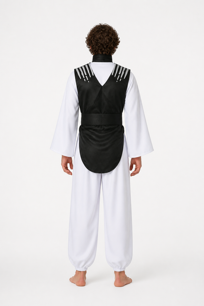 Jujutsu Kaisen Black and White Cosplay Jumpsuit back view