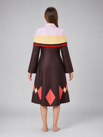 Megumin Cosplay Costume: Shirt, Skirt, Cloak, Hat