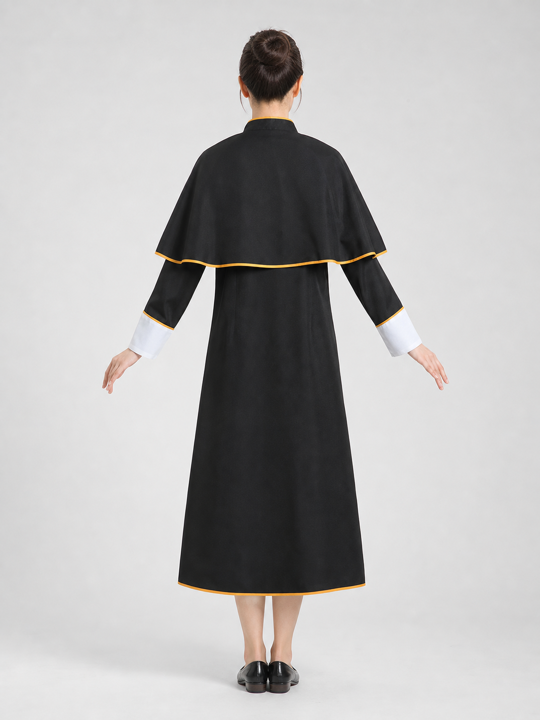 Ritual Robe with Cross, Black and White, Cosplay