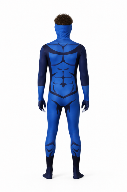 Mark Grayson Cosplay Jumpsuit with Mask back view