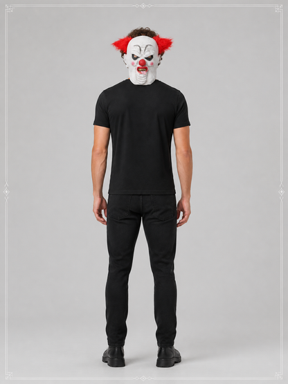 Carnival Clown Mask for Halloween and Cosplay back view