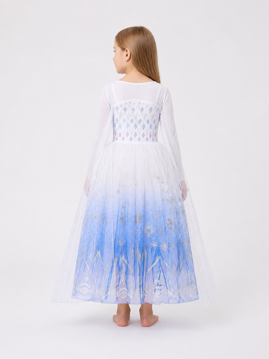 Snowflake Princess Costume Dress for Halloween