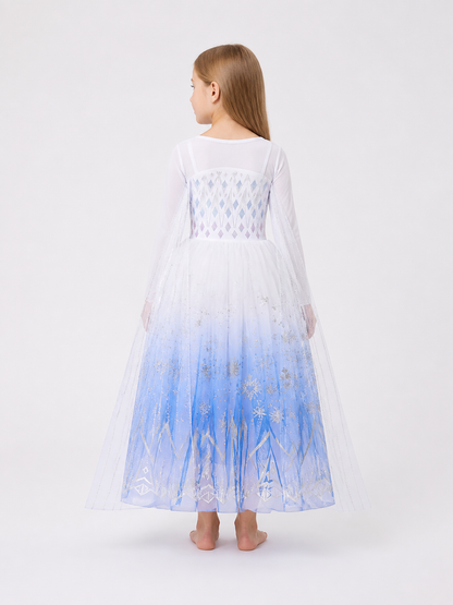Snowflake Princess Costume Dress for Halloween
