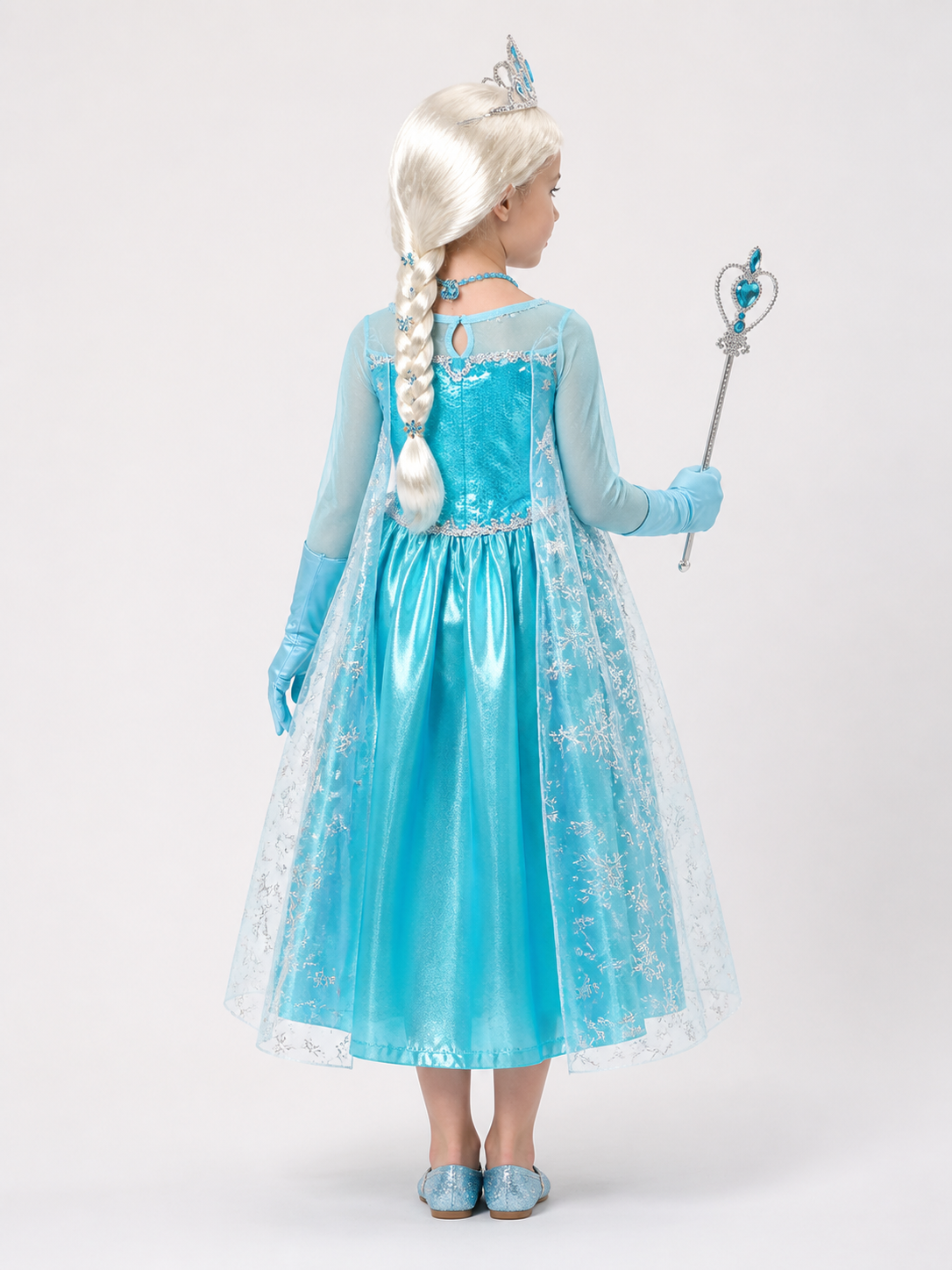 Snow Queen Halloween Costume back view