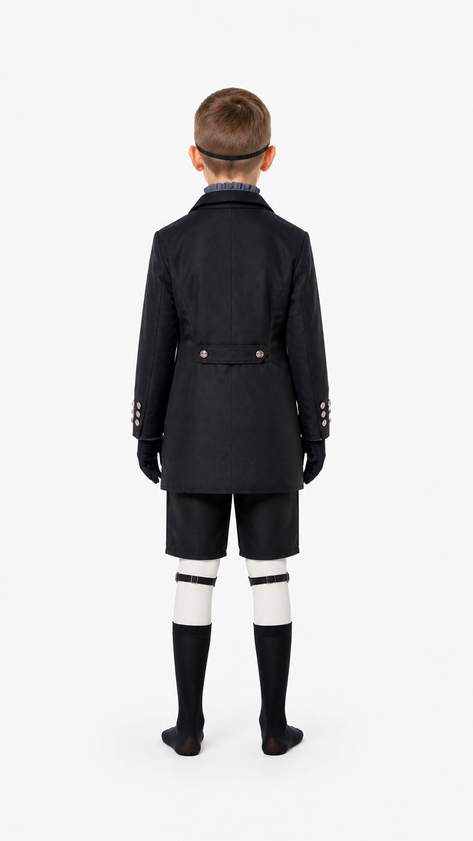 Black Butler Cosplay Costume with Vest back view