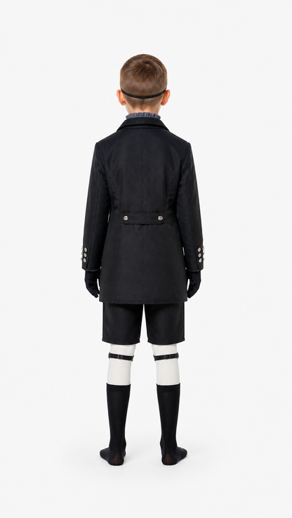 Black Butler Cosplay Costume with Vest back view