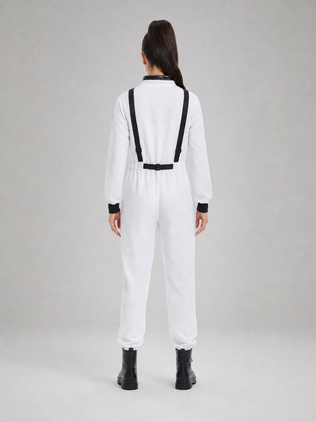 Astronaut Jumpsuit with Pockets and Emblems