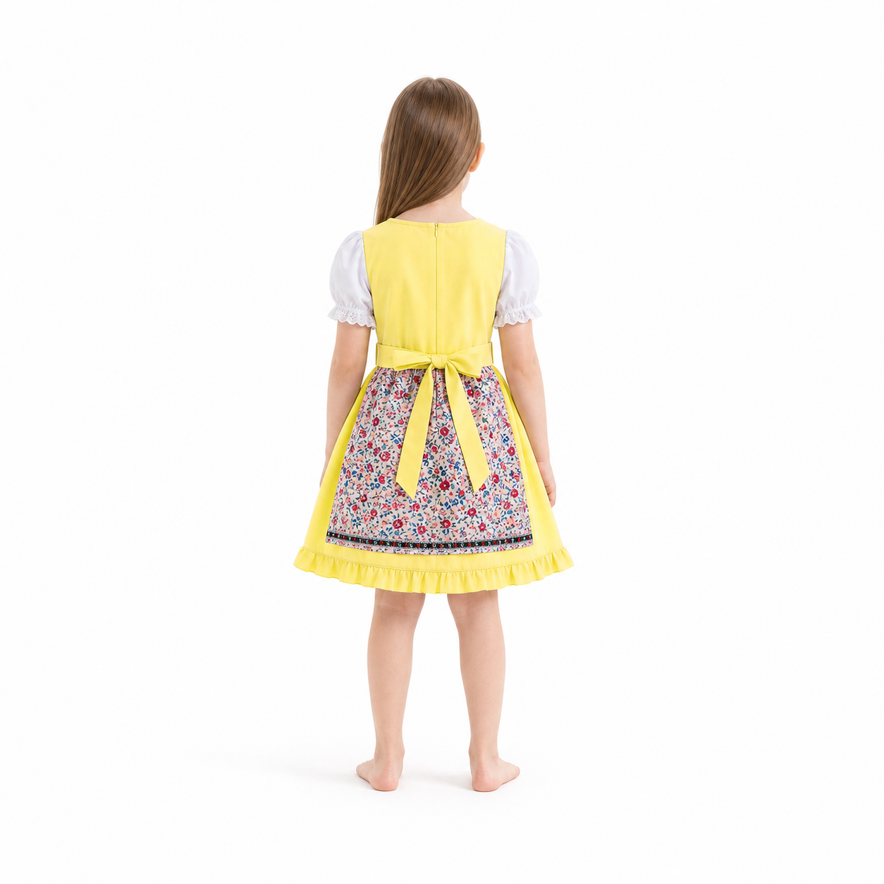 Dirndl Dress with Apron and Headscarf for Oktoberfest