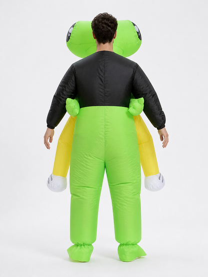 Adult Inflatable Alien Costume with Big Eyes back view