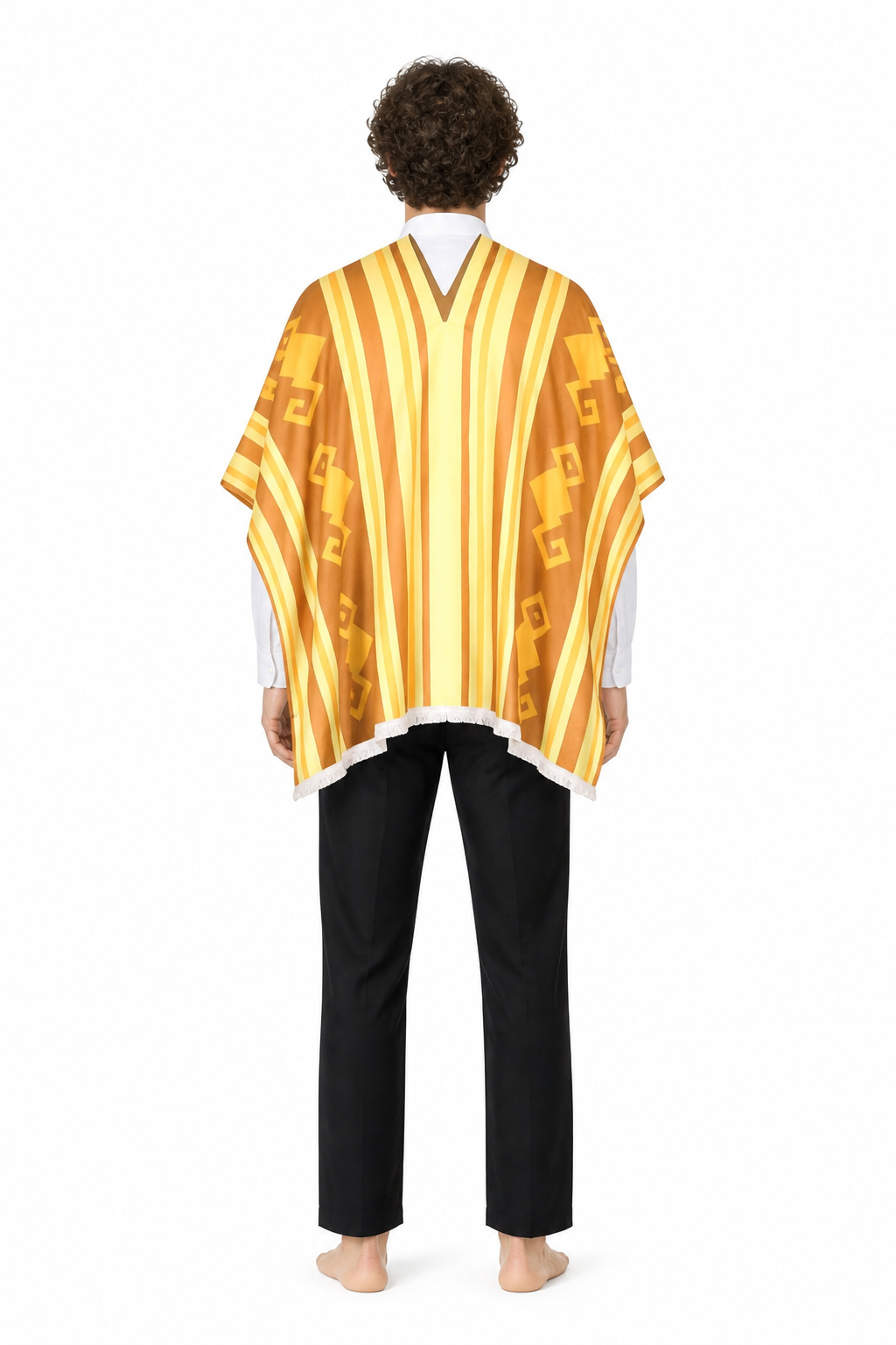 Camilo Cosplay Costume with Cape, Shirt, and Pants back view