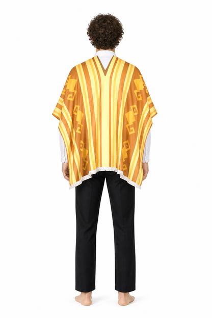 Camilo Cosplay Costume with Cape, Shirt, and Pants back view