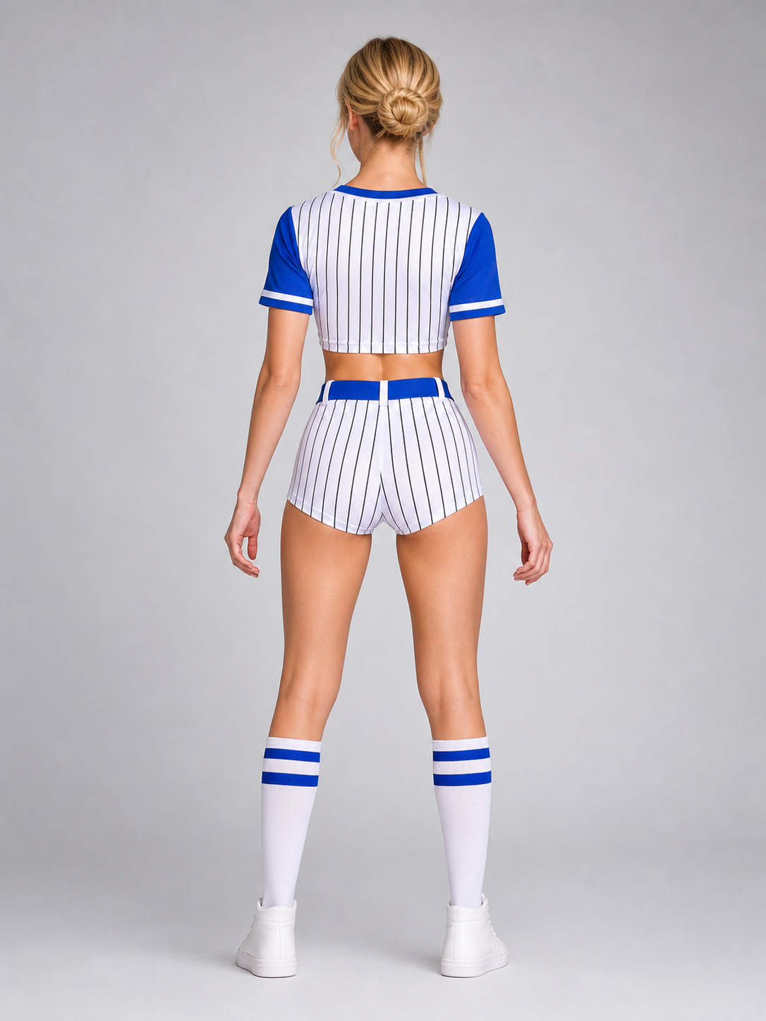 Blue Baseball-Style Uniform Costume