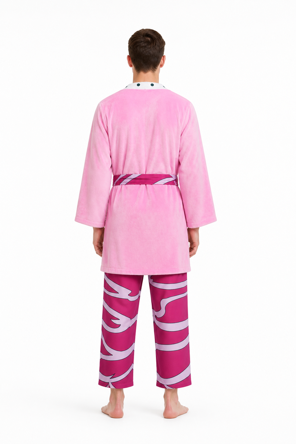 Doflamingo Cosplay Costume, Jacket, Pants, and Belt