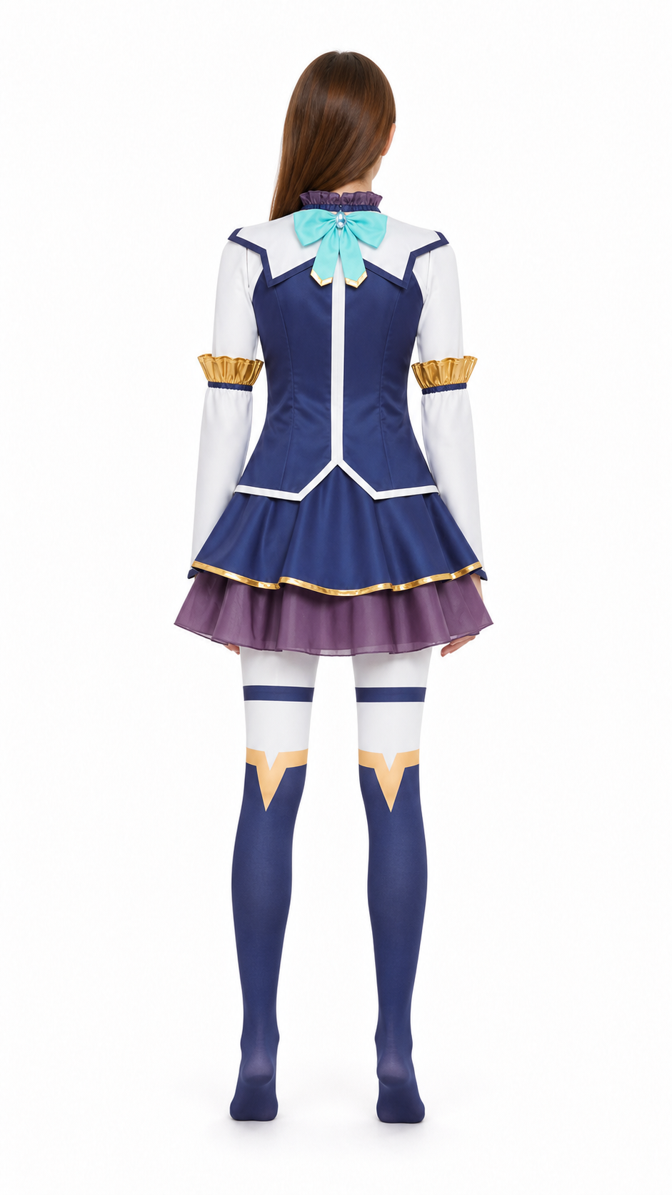Aqua Cosplay Costume from the Anime KonoSuba: God's Blessing on This Wonderful back view