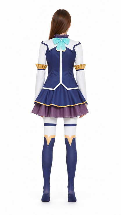 Aqua Cosplay Costume from the Anime KonoSuba: God's Blessing on This Wonderful back view