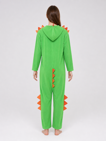 Green Hooded Dinosaur Costume