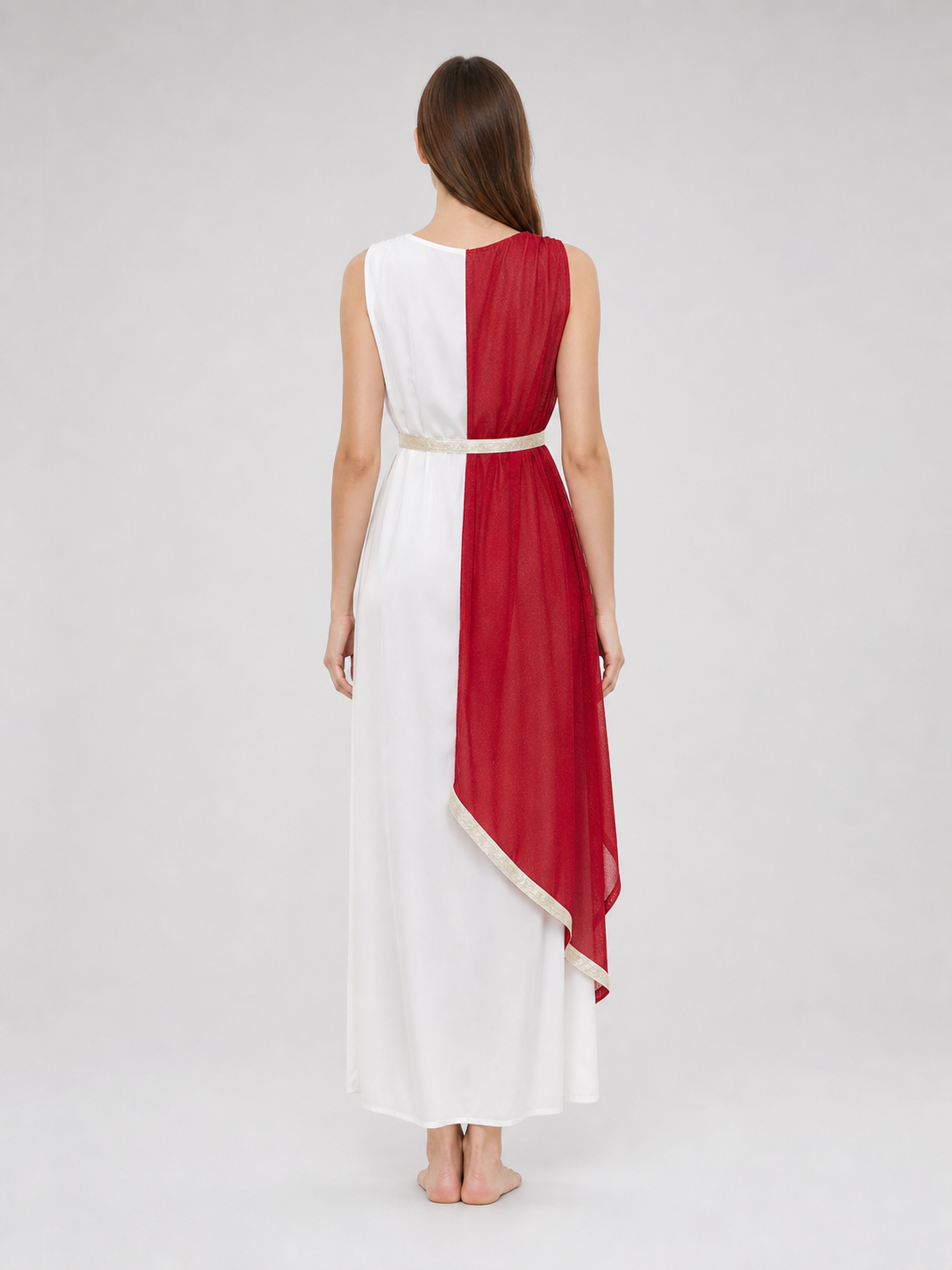 Halloween Greek Goddess Costume Dress back view 2