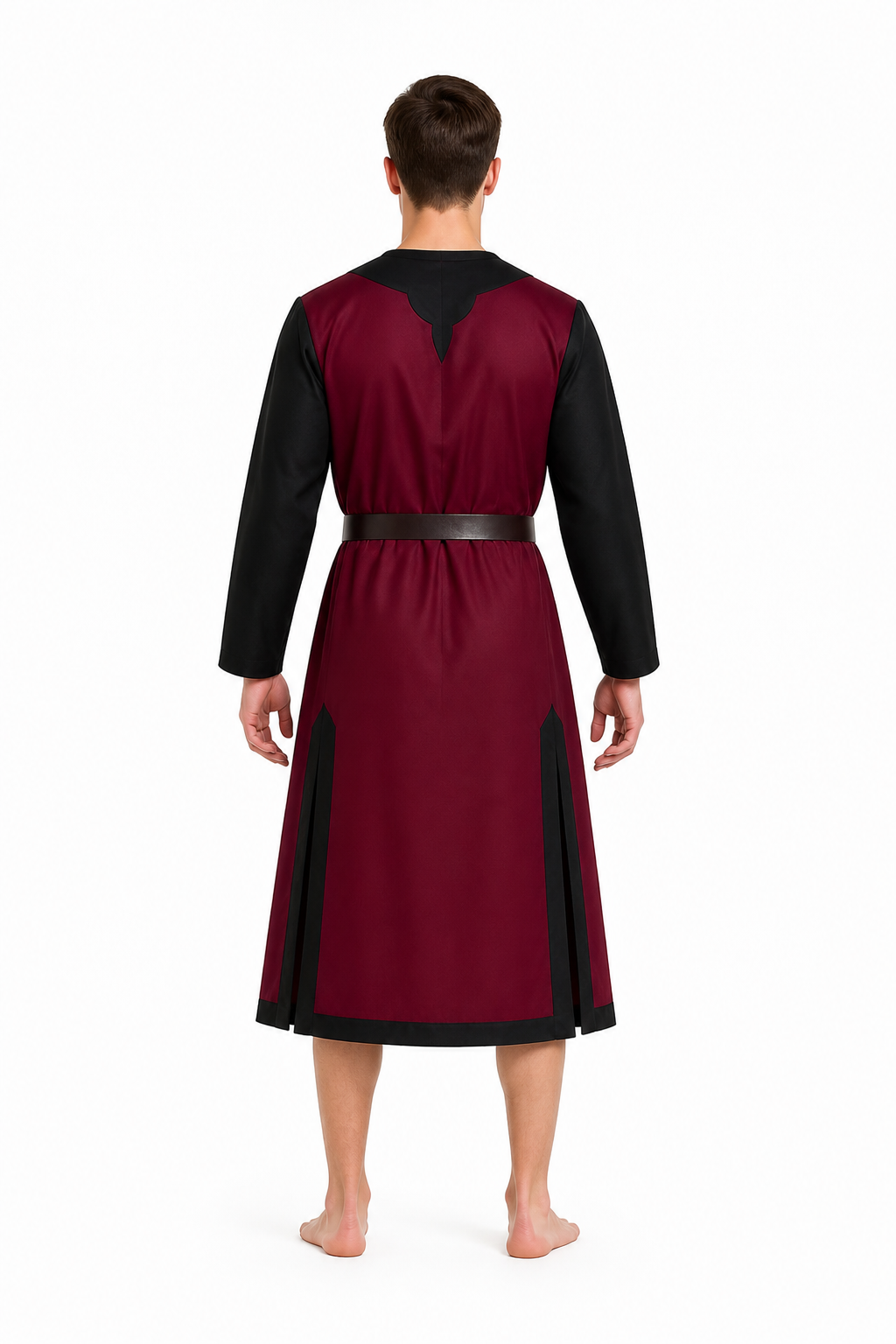 Red and Black Halloween Carnival Cloak with Belt