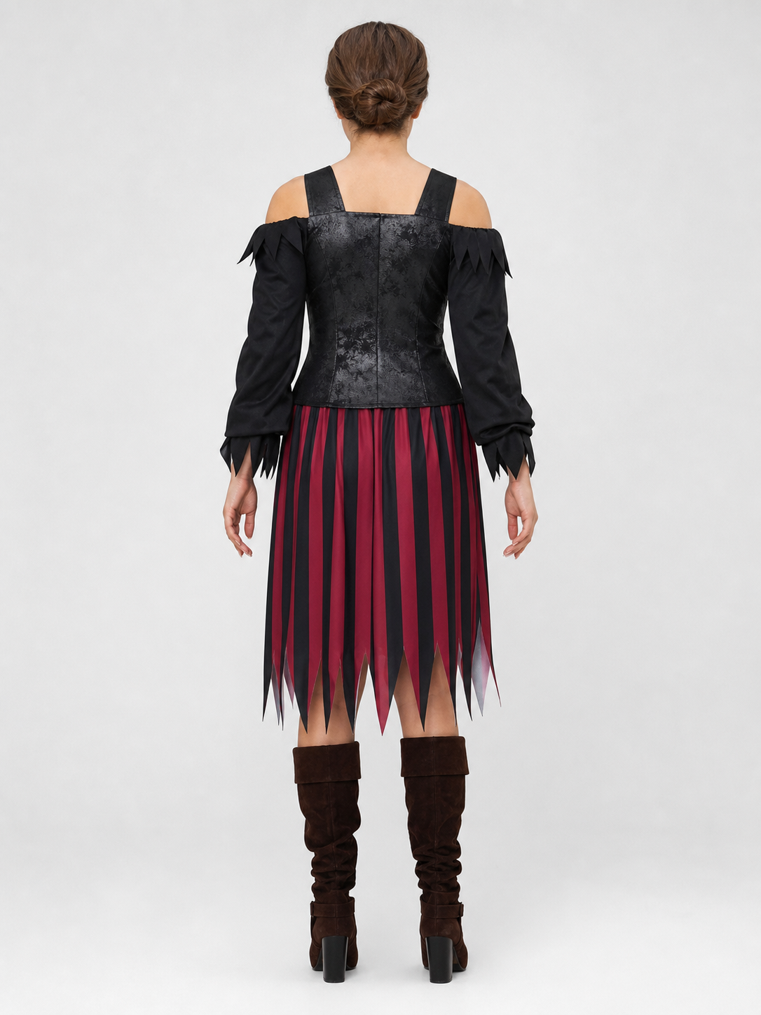 Pirate Cosplay Costume with Corset and Headscarf