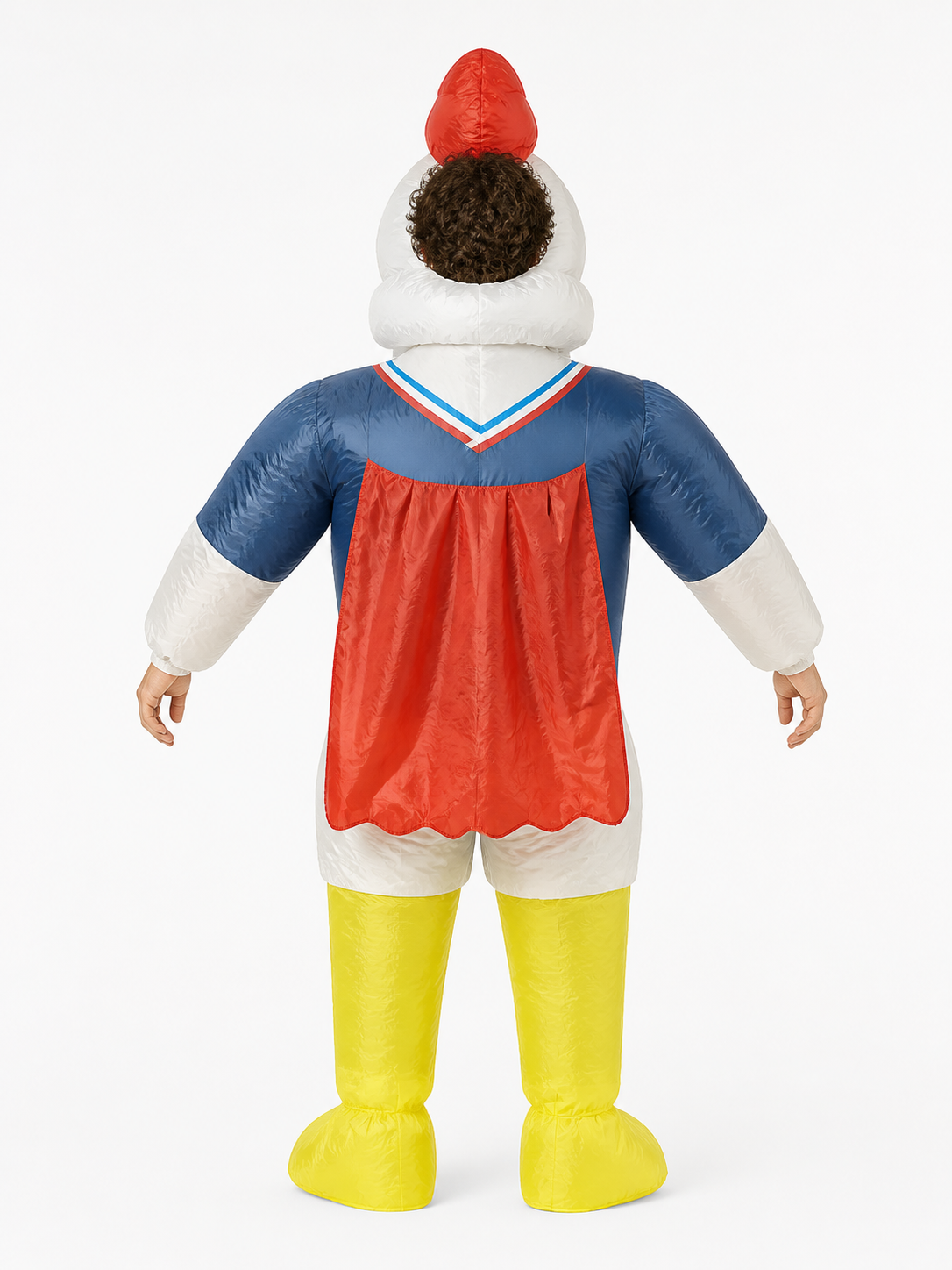 Inflatable Bird Character Costume with “France” Text back view