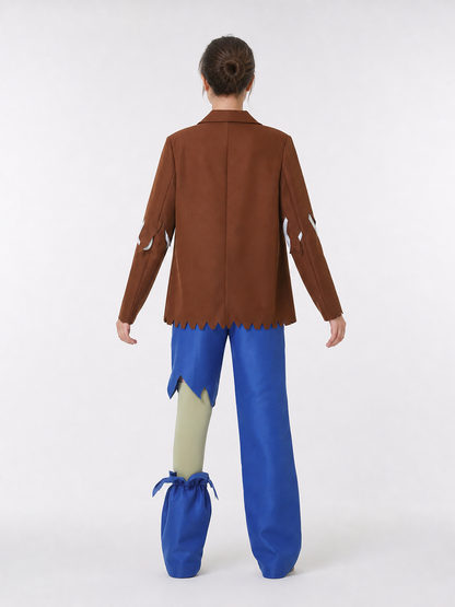Zombie Costume with Oversized Head