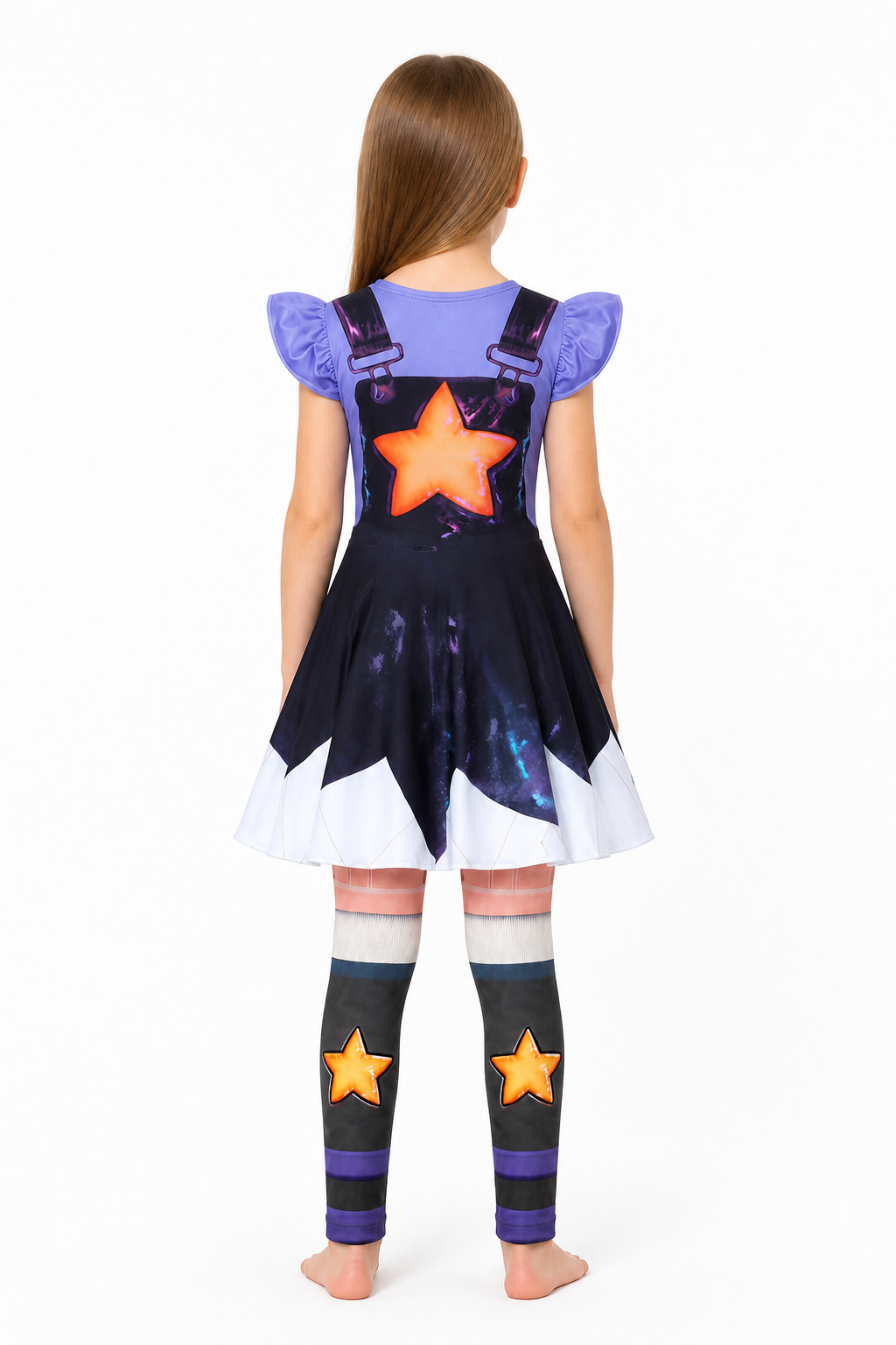 Poppy Playtime Princess Dress with Leggings, 110–160 cm back view