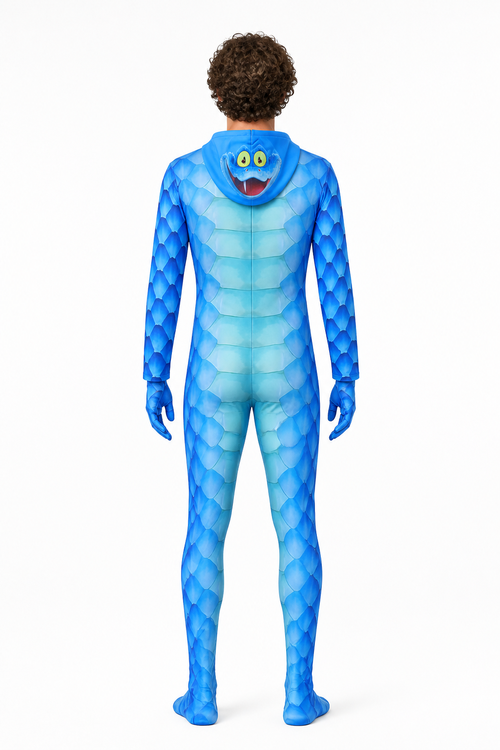 Monster Cosplay Costume, Jumpsuit with Gloves back view