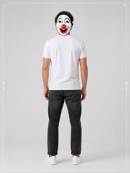 Carnival Clown Mask for Halloween and Cosplay back view