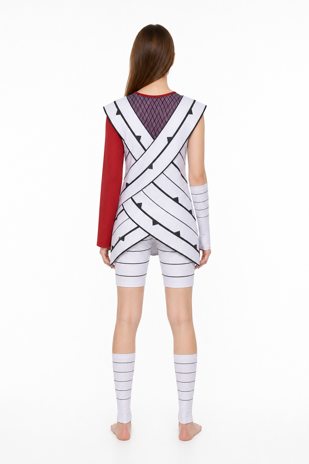 Cosplay Costume of Yuhi Kurenai from Naruto back view