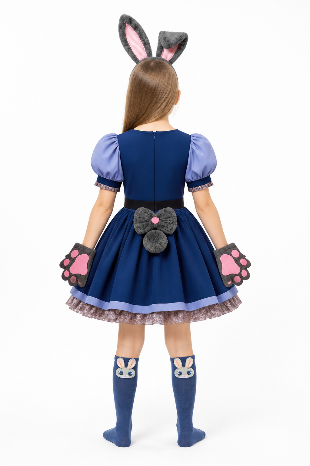Police Rabbit Costume back view