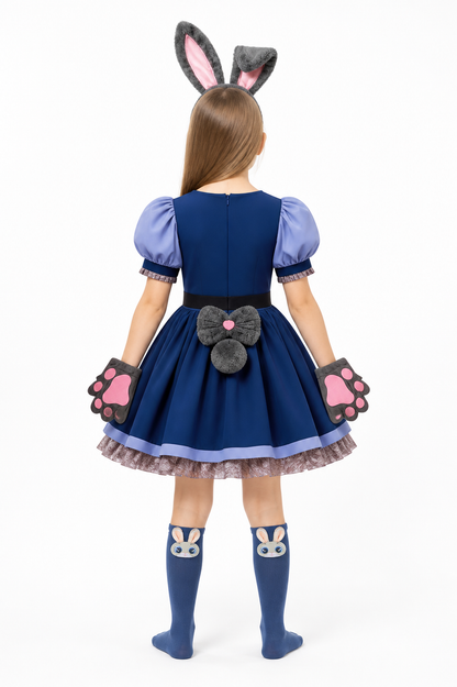 Police Rabbit Costume back view