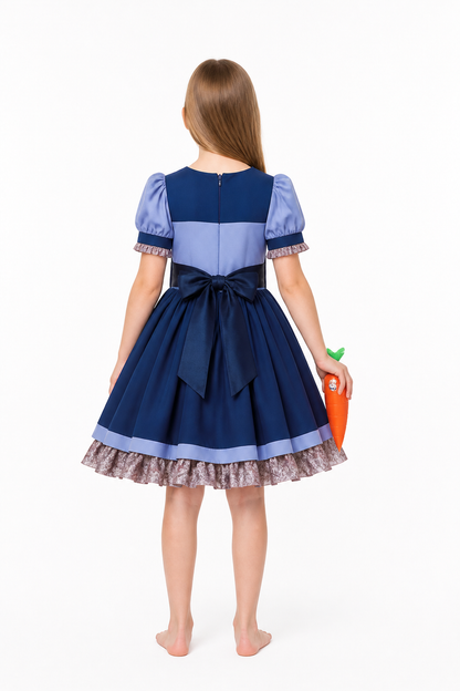Judy Hopps Kids' Police Costume with Carrot back view