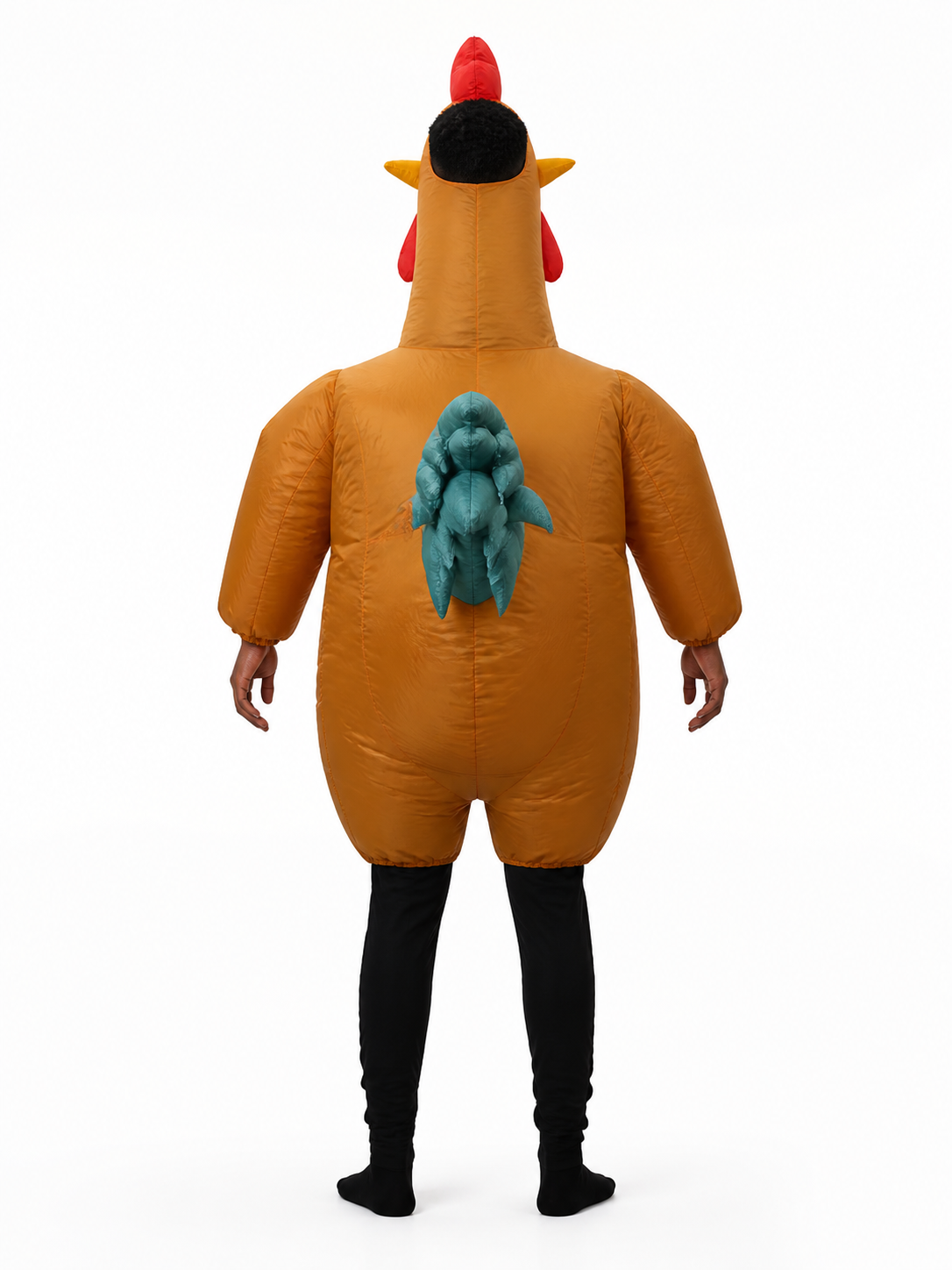 Inflatable Chicken Costume, Carnival One-Piece Outfit back view