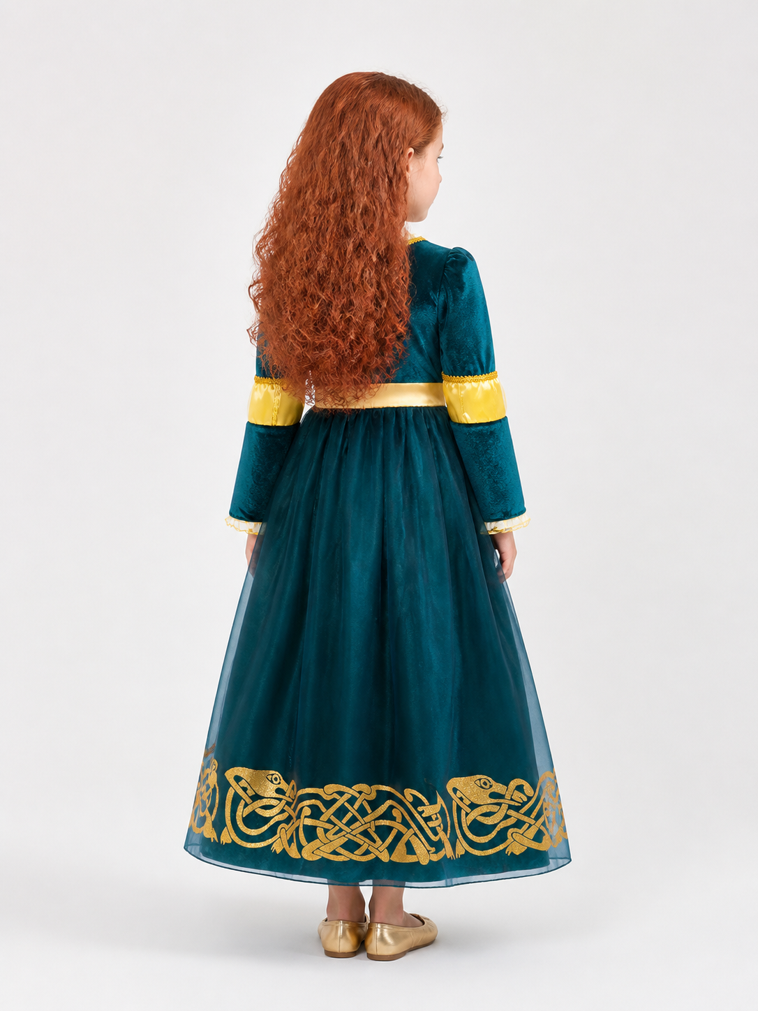 Halloween Princess Costume with Wig back view