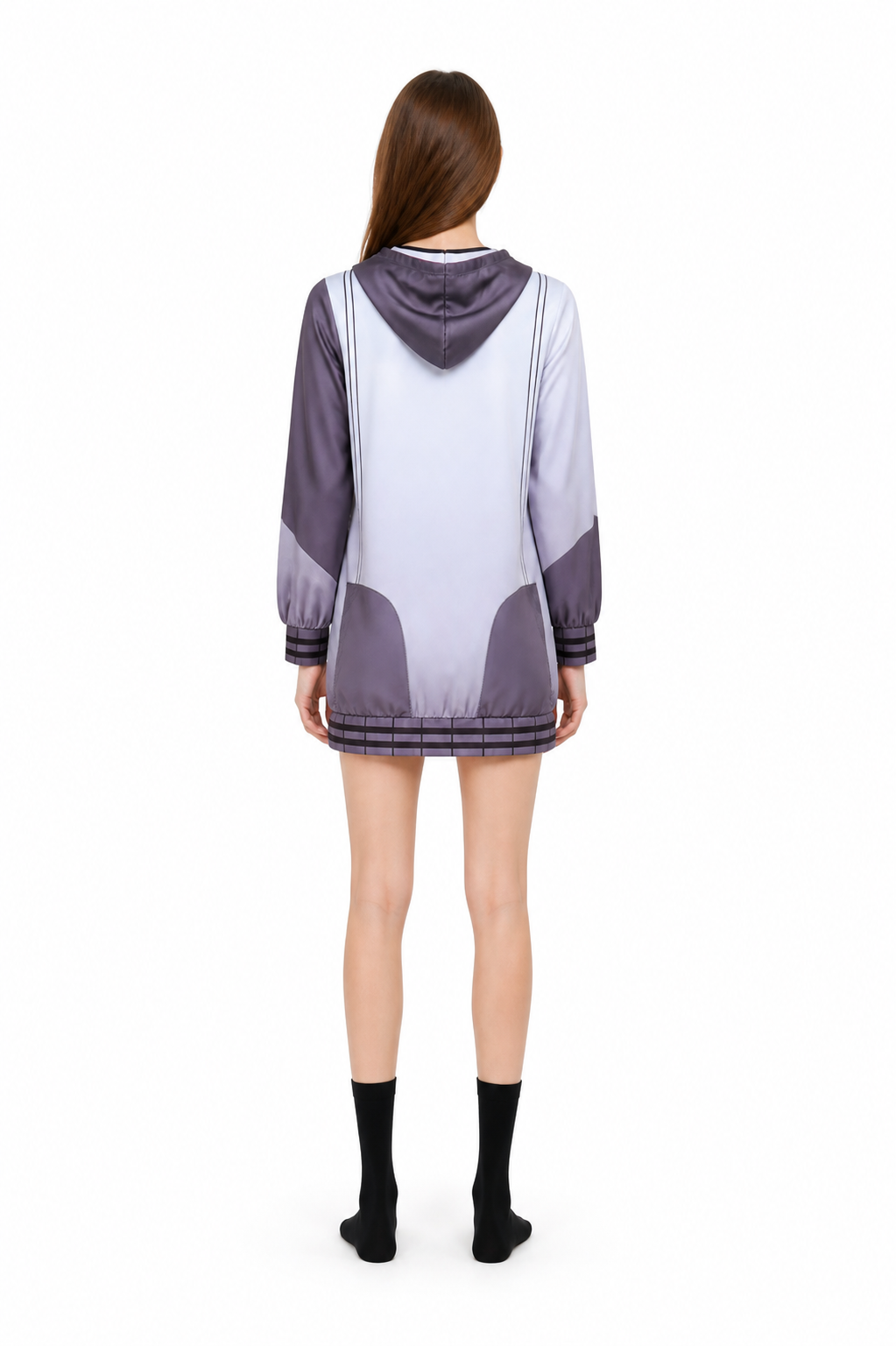 Cosplay Jumpsuit with Socks, Long Sleeves back view