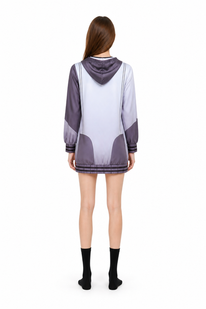 Cosplay Jumpsuit with Socks, Long Sleeves back view
