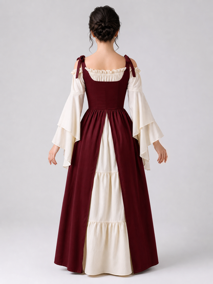 Renaissance-Style Costume Dress with Lacing back view 2