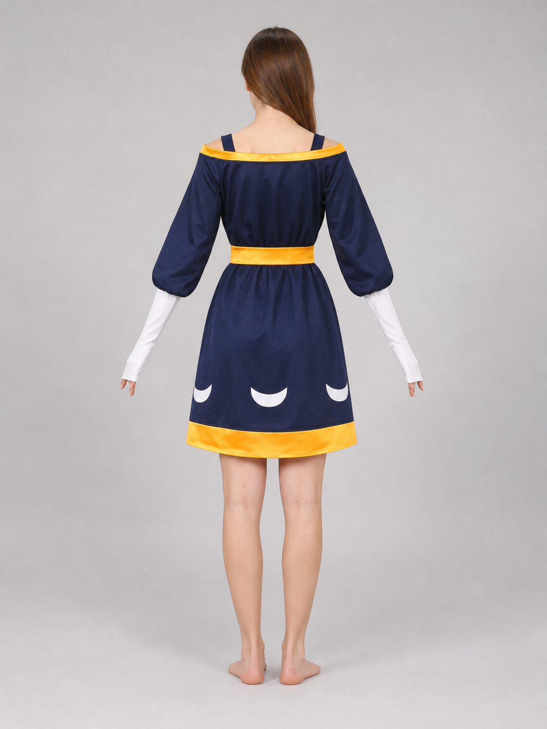 Amity cosplay costume: dress, skirt, belt, sleeves