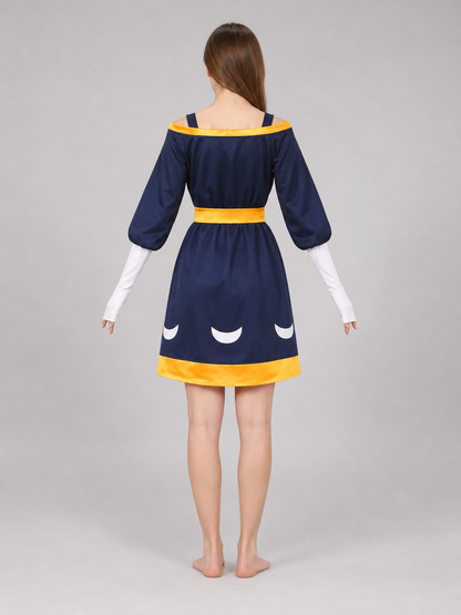 Amity cosplay costume: dress, skirt, belt, sleeves