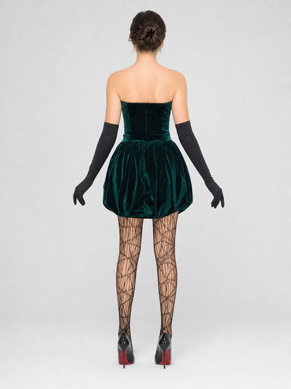 Gothic-Style Stage Costume for Halloween back view