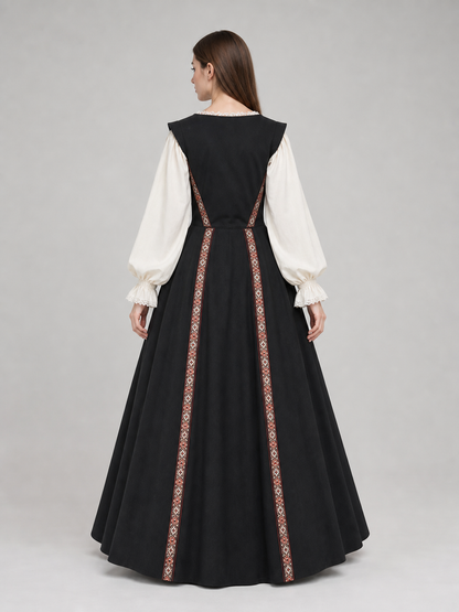 Medieval-Style Lace-Up Dress