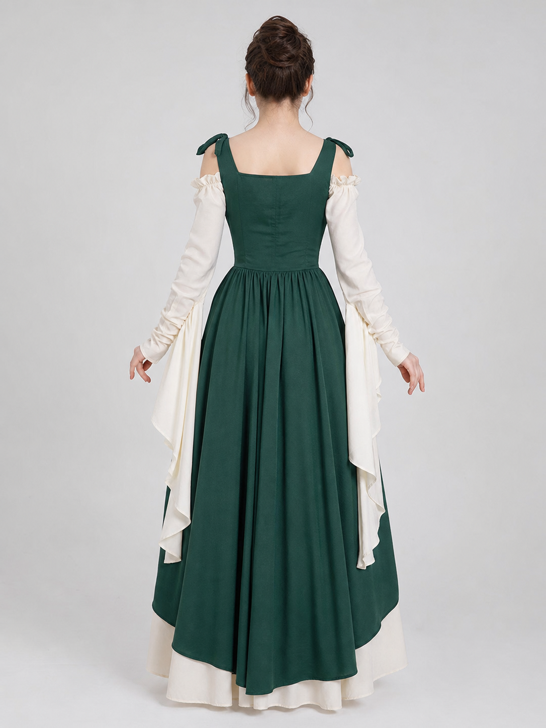 Layered Renaissance-Style Costume Dress