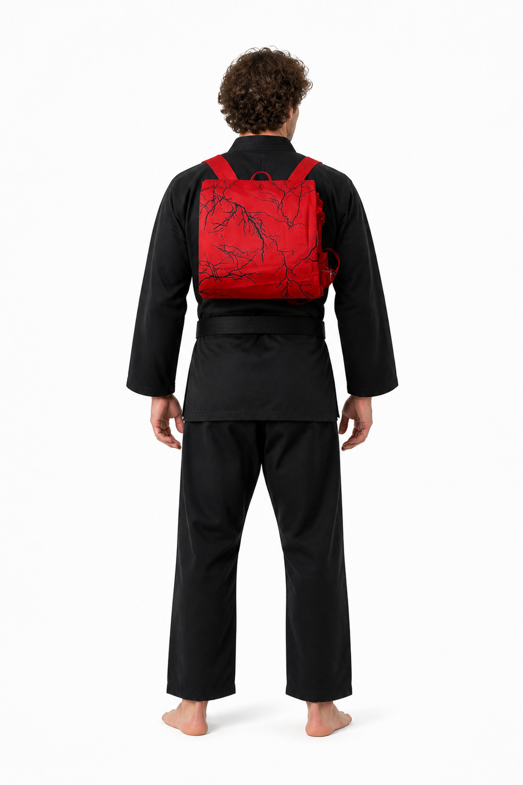 Palpatine Costume from Star Wars with Belt for Cosplay back view