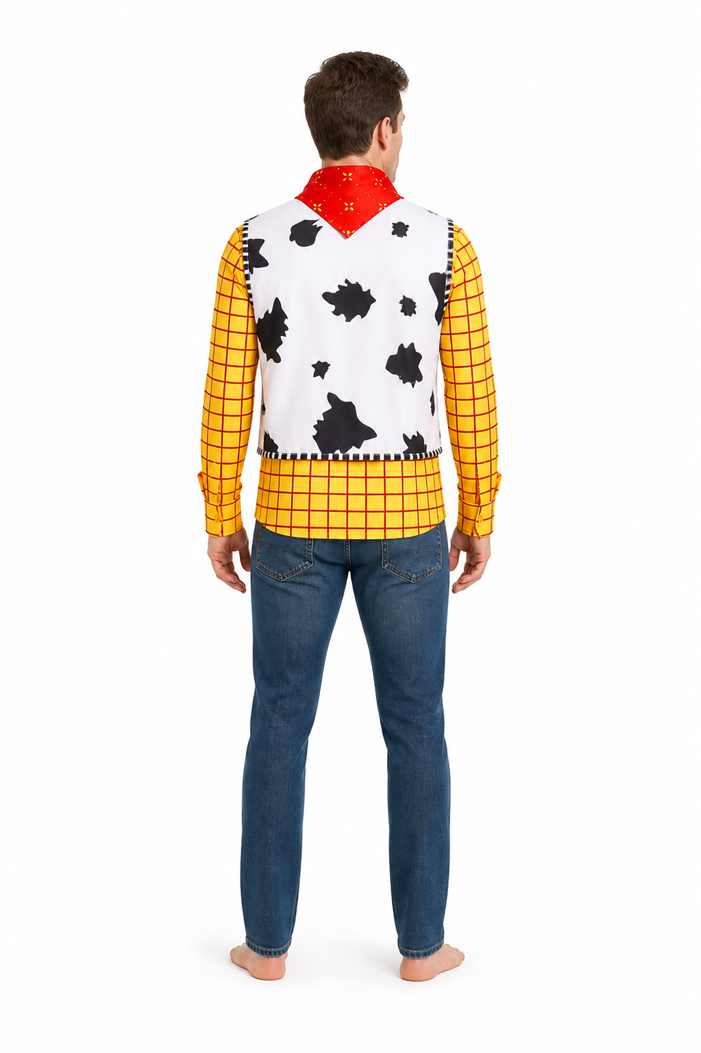 Sheriff Shirt with Star and Bandana for Cosplay back view