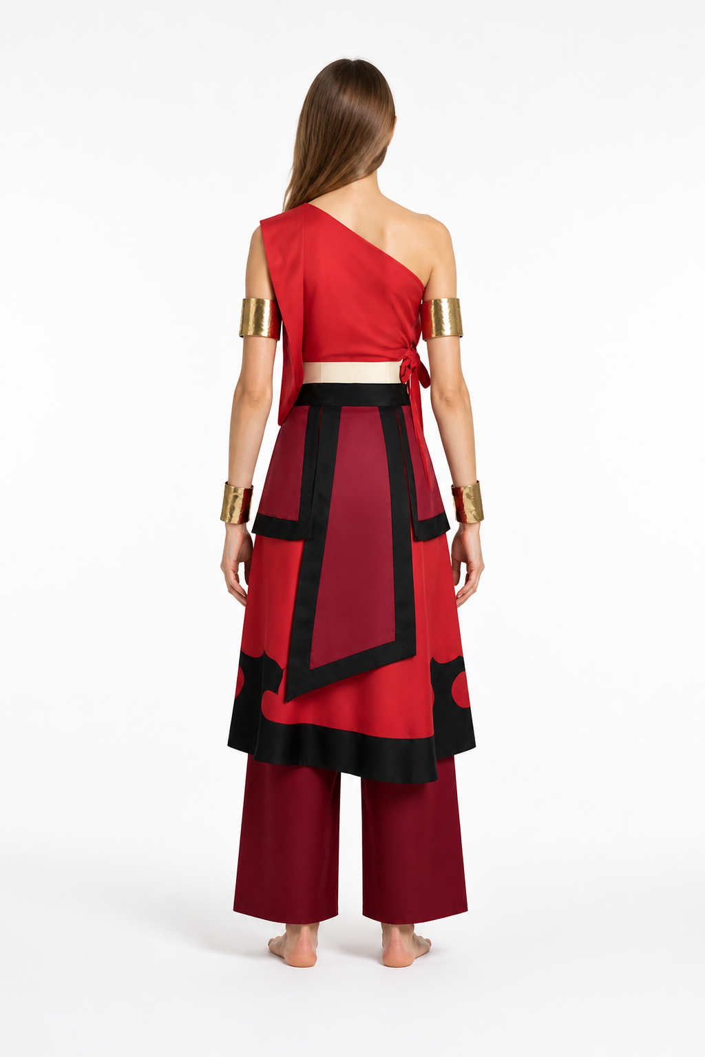 Katara Cosplay Costume from Avatar for Stage Performances back view